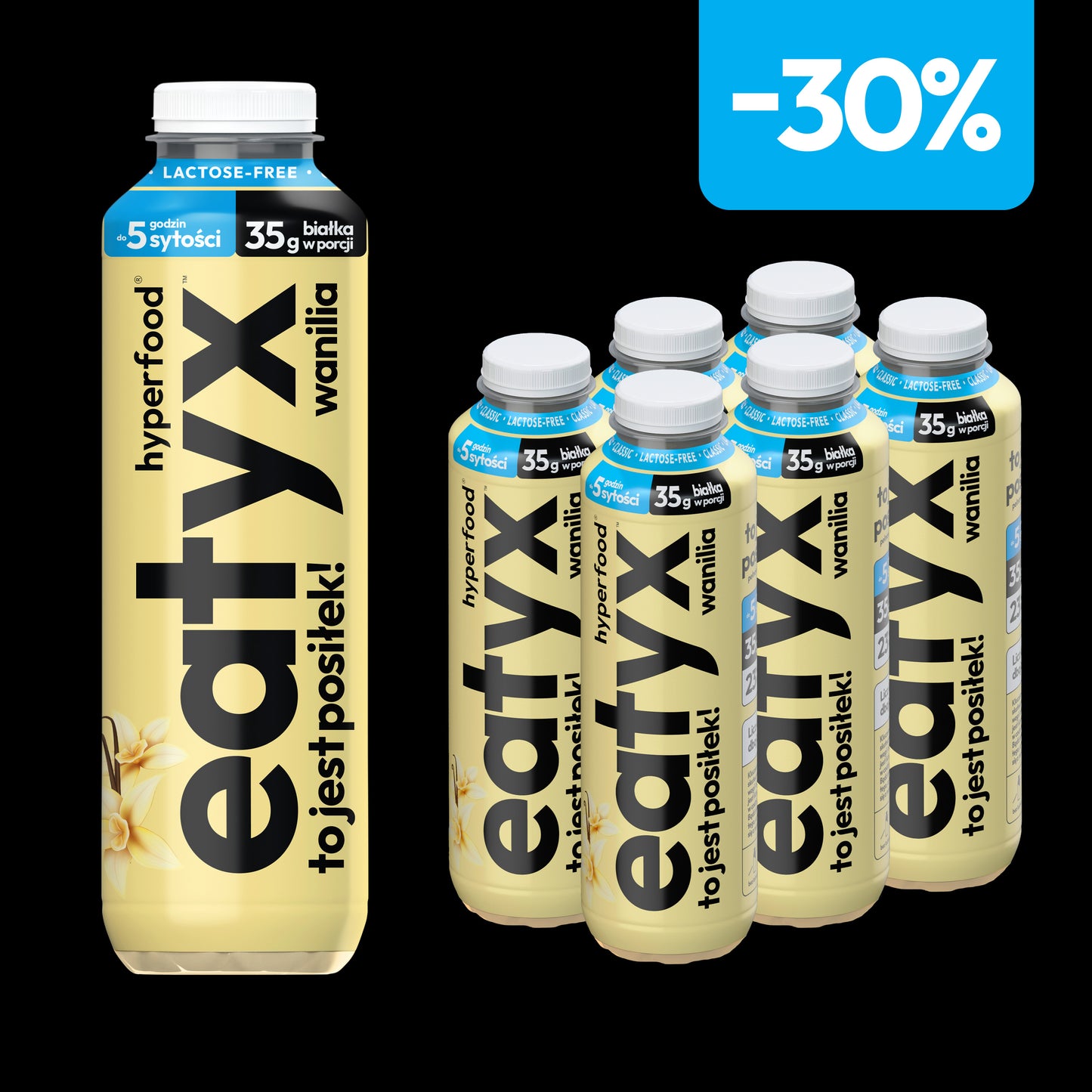 Zestaw 6 posiłków w płynie 500 ml o smaku wanilii