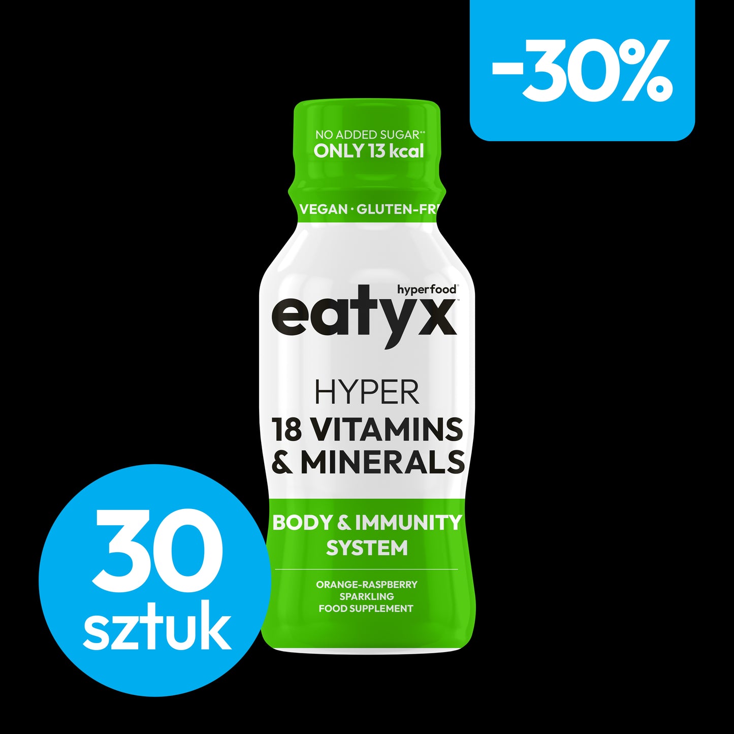Miesięczne wsparcie zdrowia i odporności eatyx Hyper 18 Vitamins & Minerals, 30 szt.