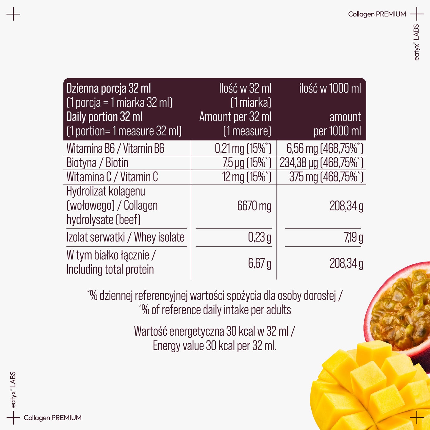 eatyx LABS Collagen Premium 200000 mg 30-dniowy rytuał