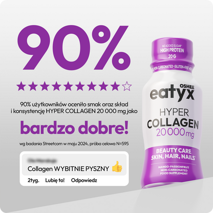 MIESIĘCZNA KURACJA PIĘKNA eatyx HYPER COLLAGEN 20 000 mg, 30 szt.