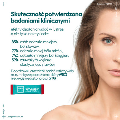 Miesięczny rytuał eatyx LABS Premium Fish Collagen Naticol 37 500 mg Hibiskus-Granat