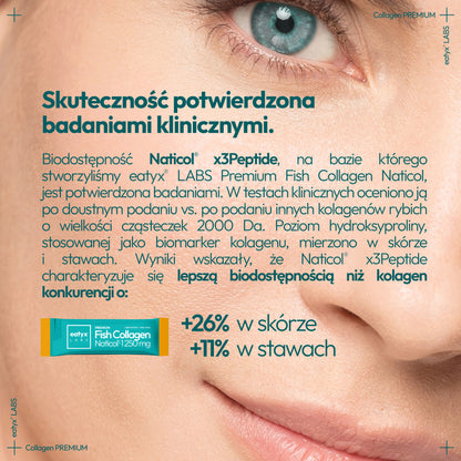 Miesięczny rytuał eatyx LABS Premium Fish Collagen Naticol 37 500 mg Mango
