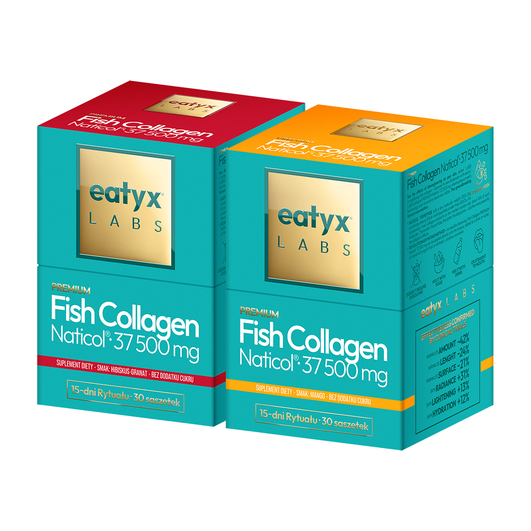 Miesięczny rytuał eatyx LABS Premium Fish Collagen Naticol 37 500 mg Mix smaków