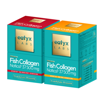 Miesięczny rytuał eatyx LABS Premium Fish Collagen Naticol 37 500 mg Mix smaków
