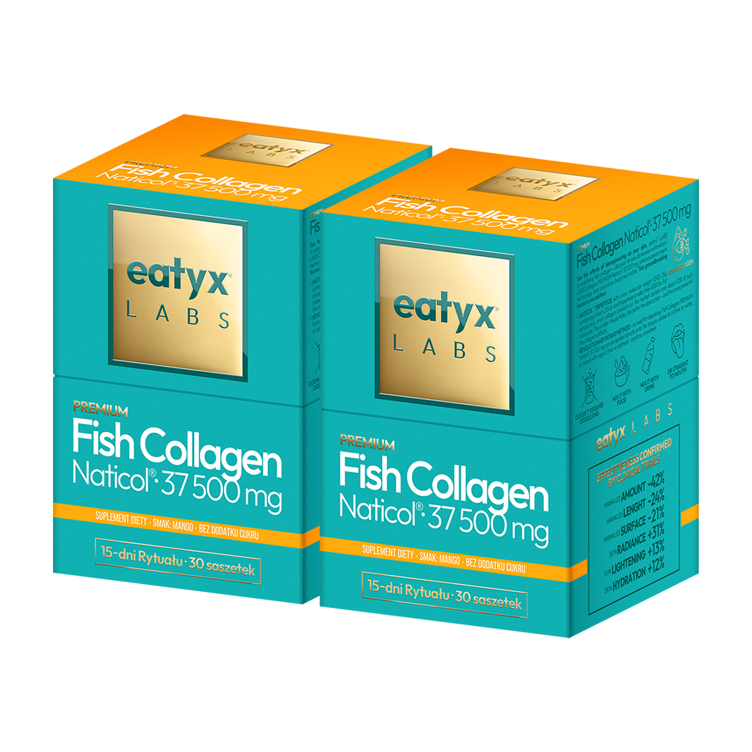 Miesięczny rytuał eatyx LABS Premium Fish Collagen Naticol 37 500 mg Mango