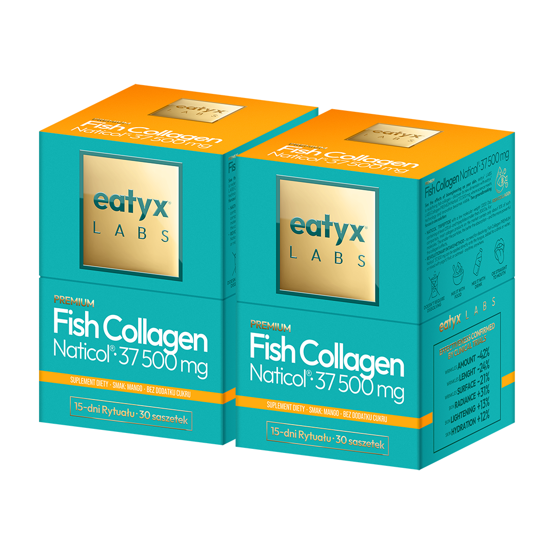 Miesięczny rytuał eatyx LABS Premium Fish Collagen Naticol 37 500 mg Mango