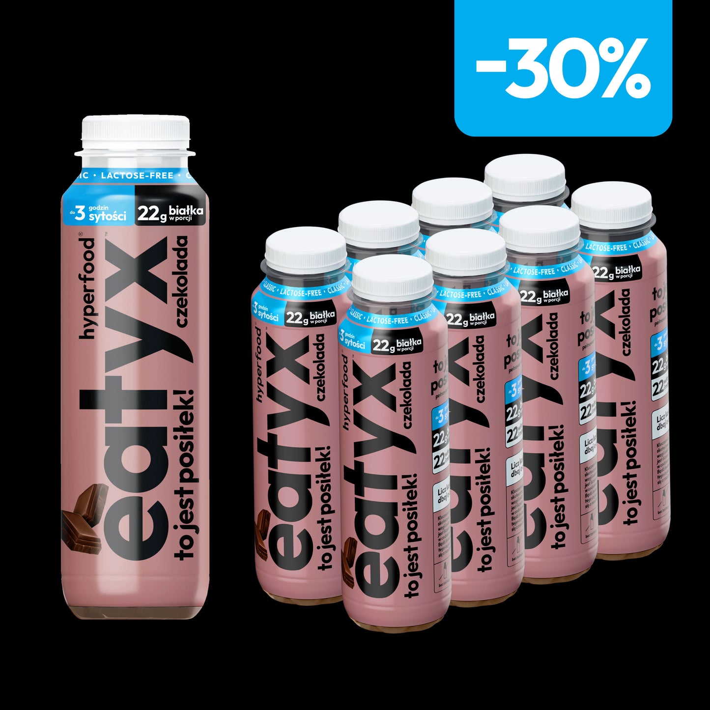 Zestaw 8 posiłków w płynie 300 ml o smaku czekolady