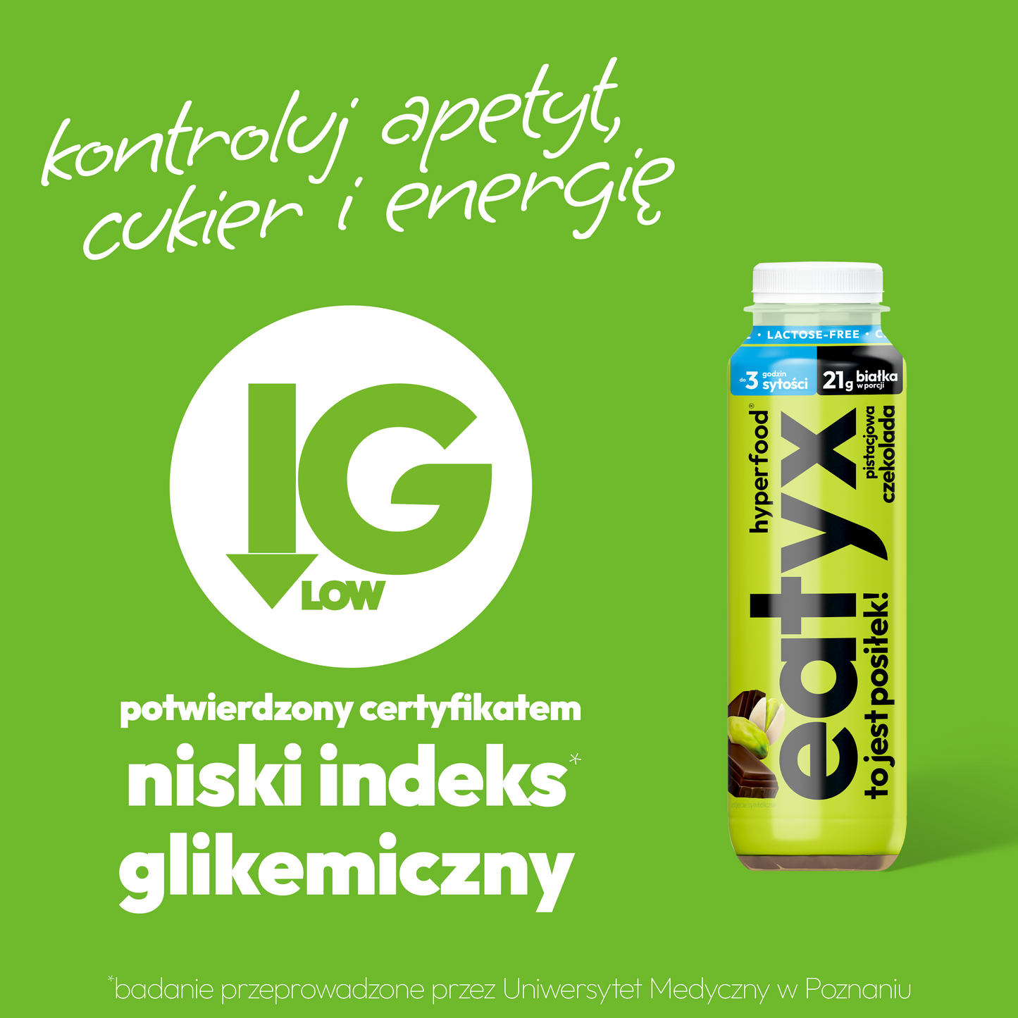 Pistacjowa czekolada 300 ml - bez laktozy