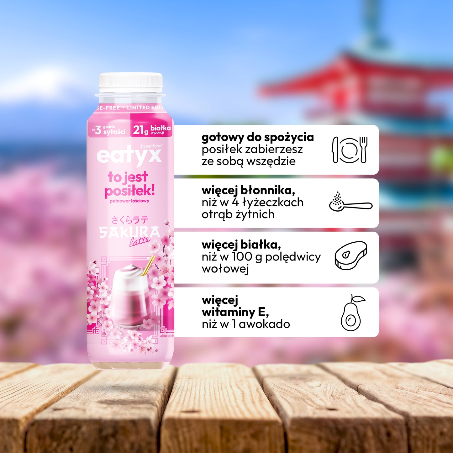 Sakura Latte 300 ml - bez laktozy