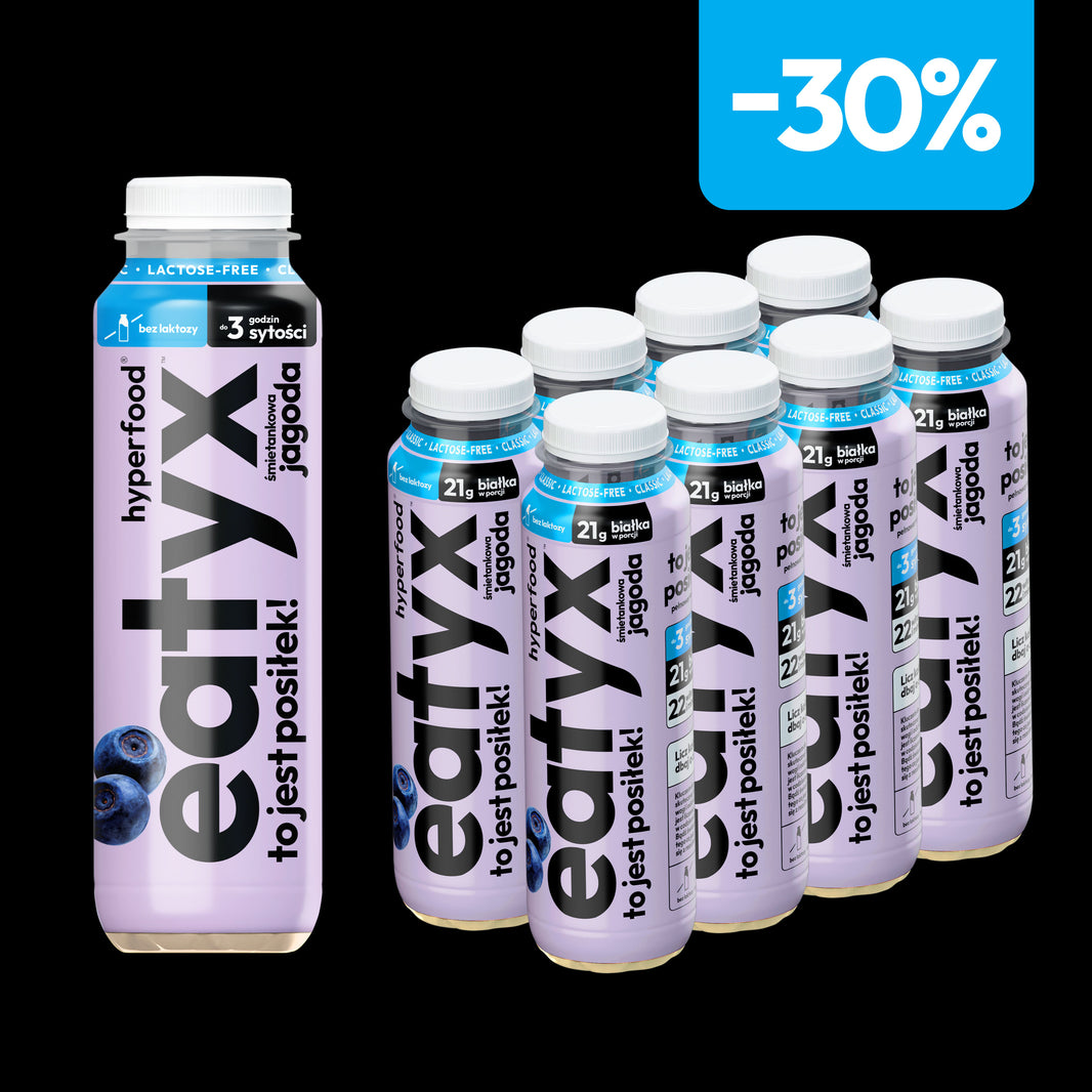 Zestaw 8 posiłków w płynie 300 ml o smaku śmietankowej jagody