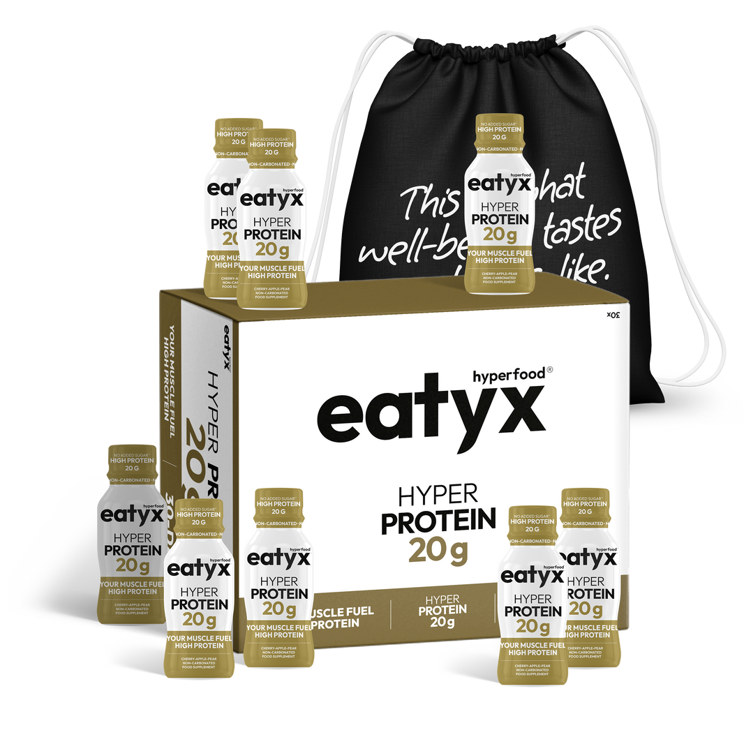 Miesięczny program budowania mięśni eatyx (20 g białka w shocie)