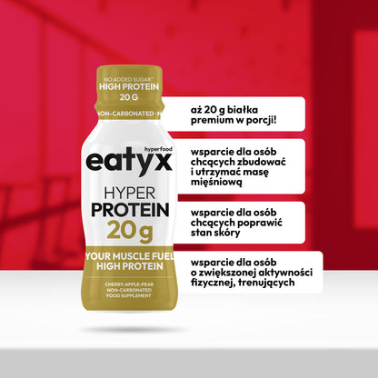 Miesięczny program budowania mięśni eatyx (20 g białka w shocie)