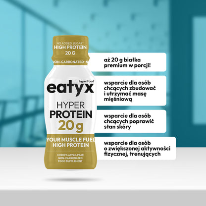 eatyx HYPER PROTEIN shot proteinowy 20 g - booster 95 ml