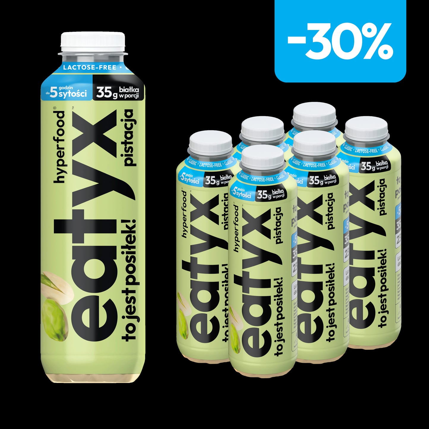 Zestaw 6 posiłków w płynie 500 ml o smaku pistacji