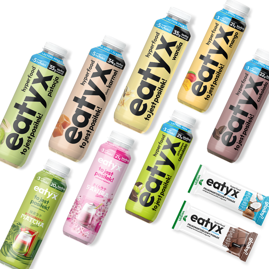 Wysokobiałkowy zestaw posiłków bez laktozy