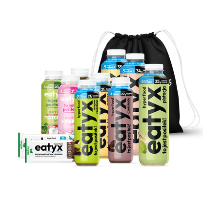 Wysokobiałkowy zestaw posiłków bez laktozy