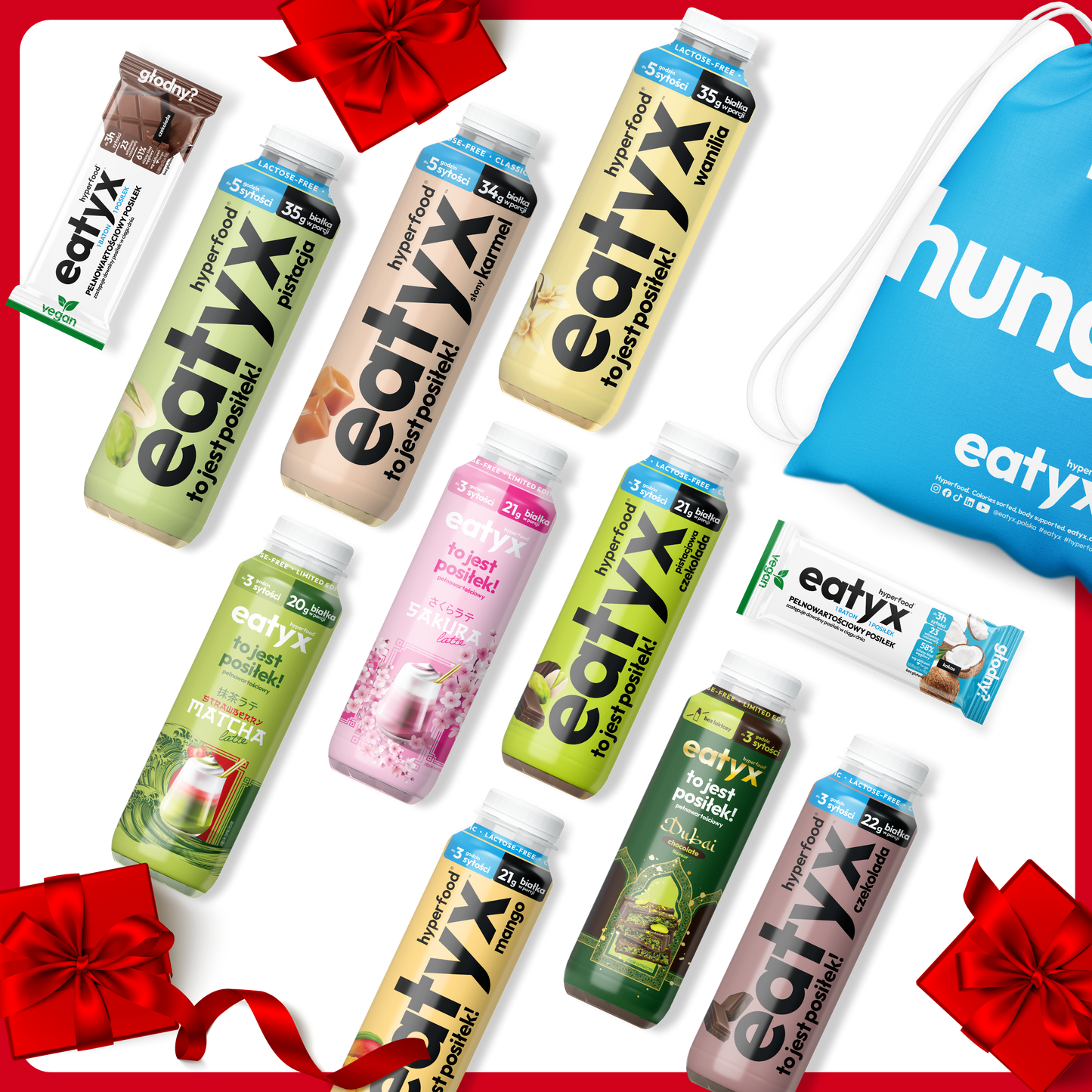 Wysokobiałkowy zestaw posiłków bez laktozy