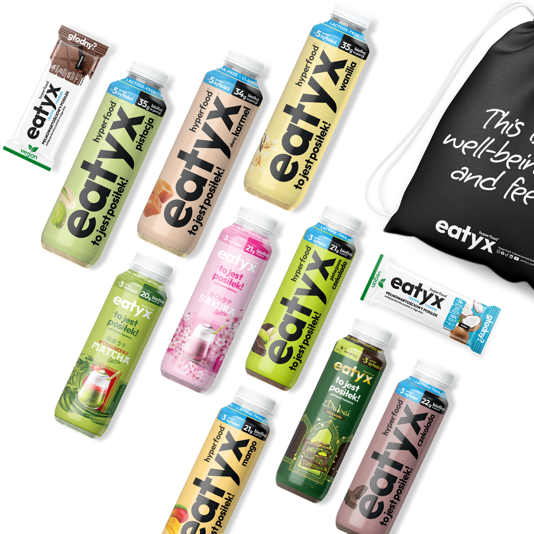 Wysokobiałkowy zestaw posiłków bez laktozy