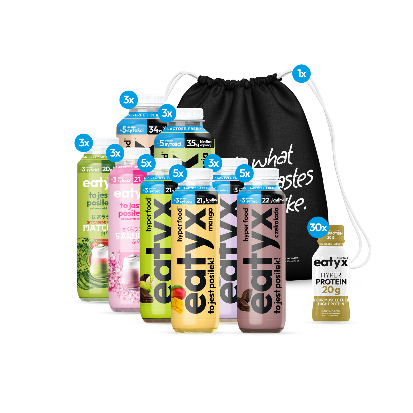 Wysokobiałkowy zestaw posiłków eatyx DOUBLE PROTEIN
