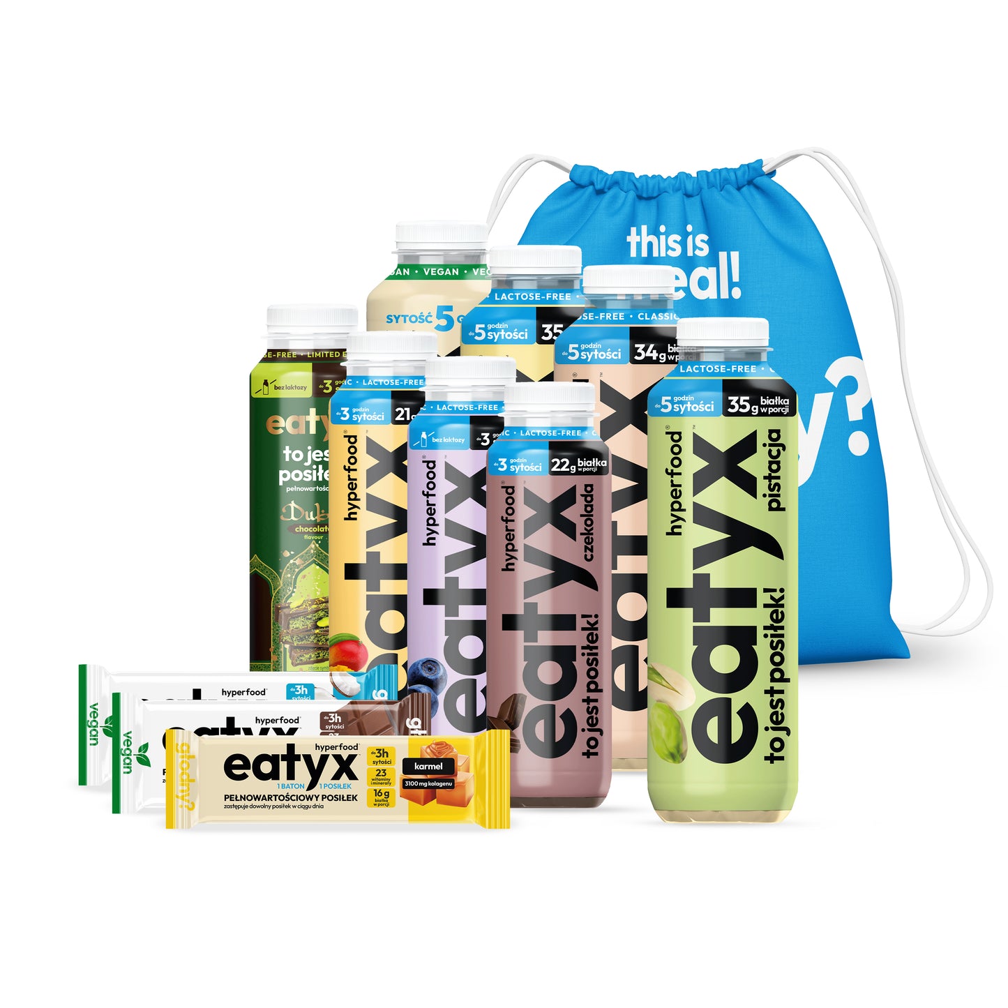 Wysokobiałkowy zestaw posiłków na start – duży