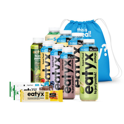 Wysokobiałkowy zestaw posiłków na start – duży