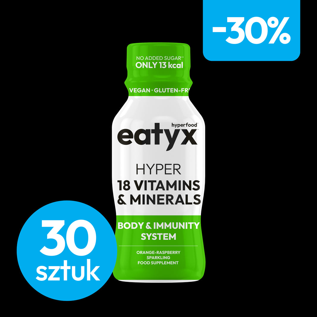 Miesięczne wsparcie zdrowia i odporności eatyx Hyper 18 Vitamins & Minerals, 30 szt.