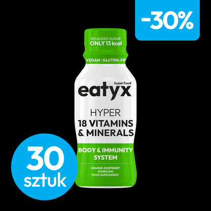 Miesięczne wsparcie zdrowia i odporności eatyx Hyper 18 Vitamins & Minerals, 30 szt.