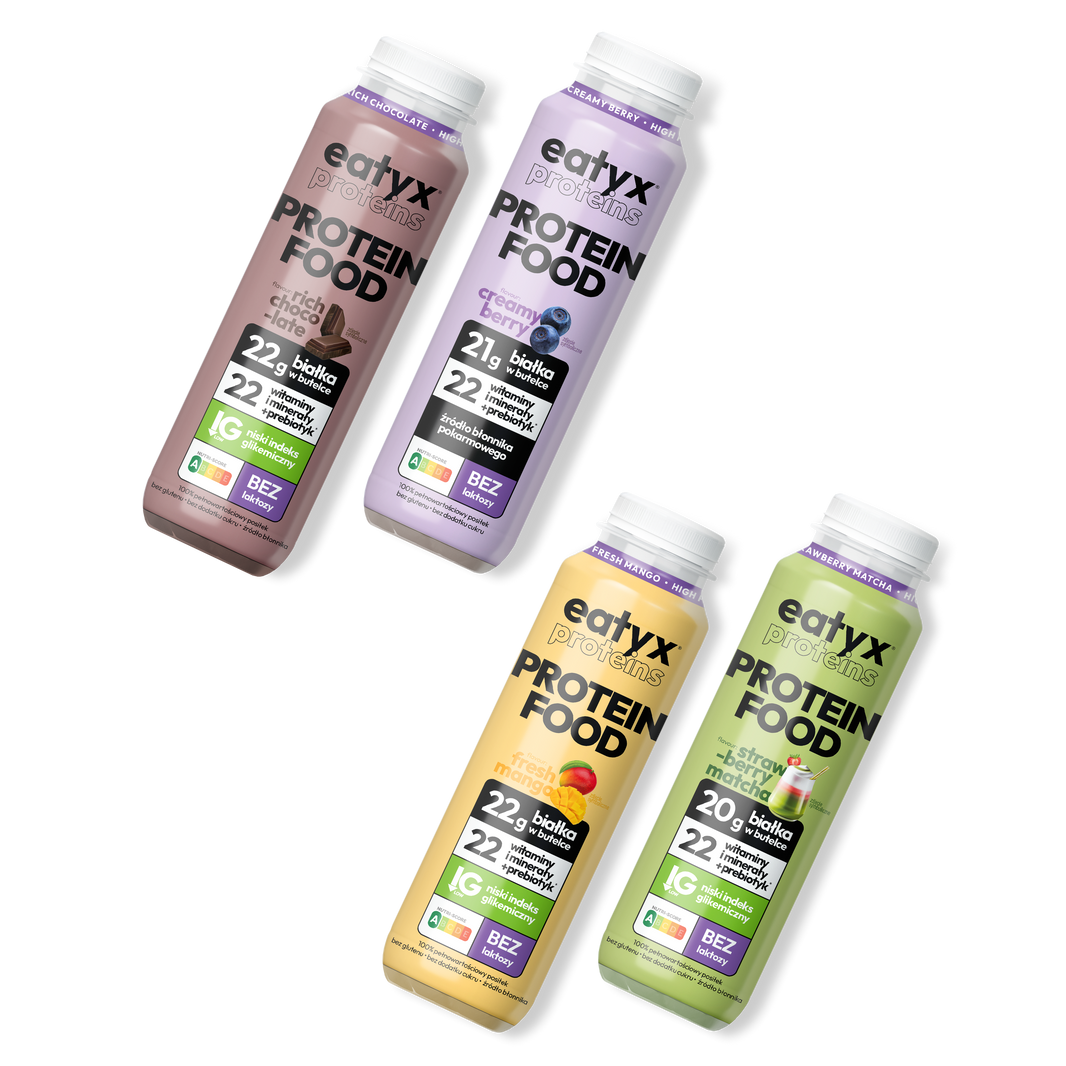 Zestaw wysokobiałkowych posiłków w płynie 300 ml 4 szt.