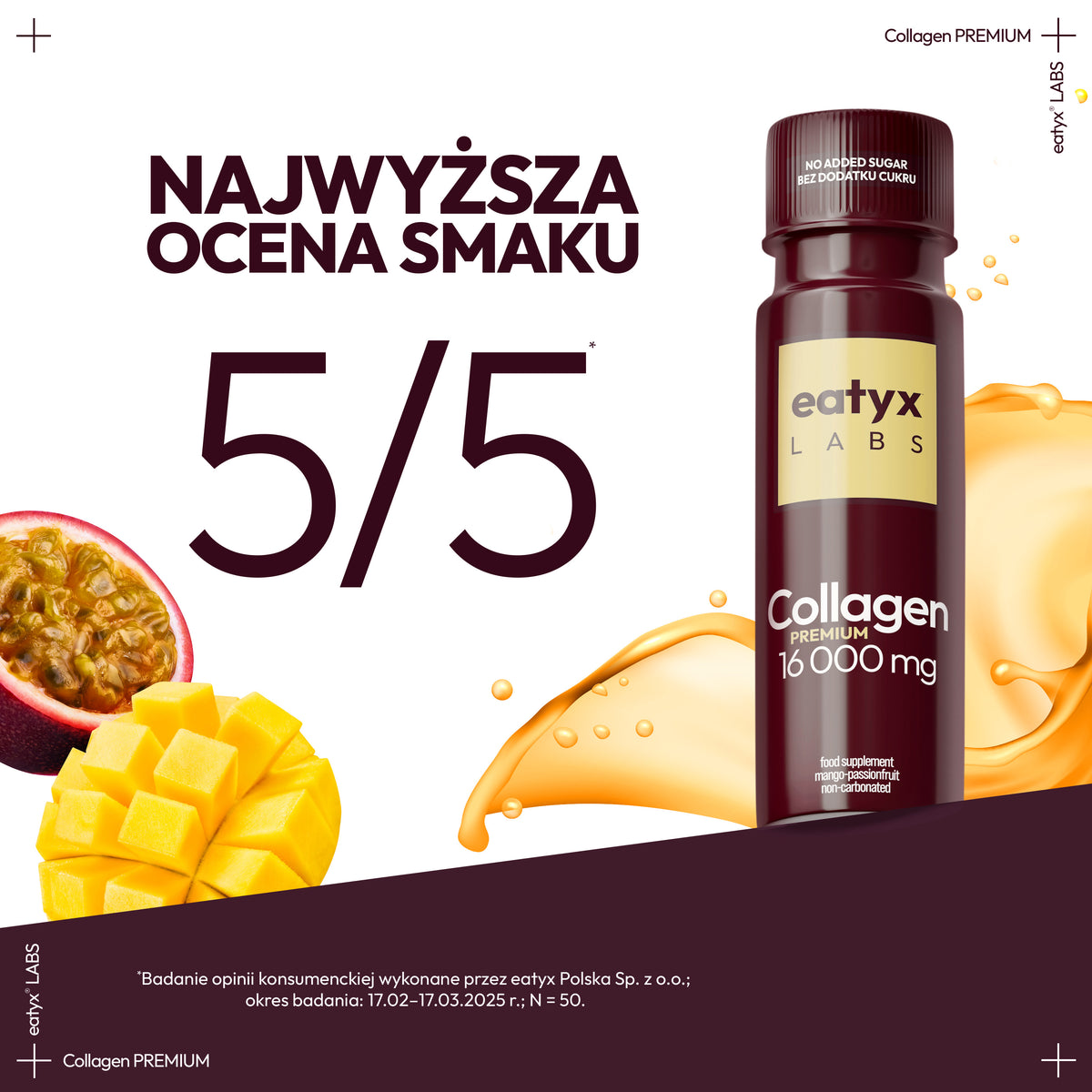 Miesięczny rytuał piękna z eatyx LABS Collagen Premium 16000 mg 30x80 ml