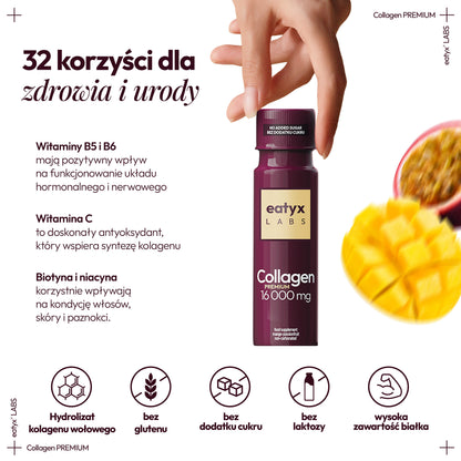 Miesięczny rytuał piękna z eatyx LABS Collagen Premium 16000 mg 30x80 ml