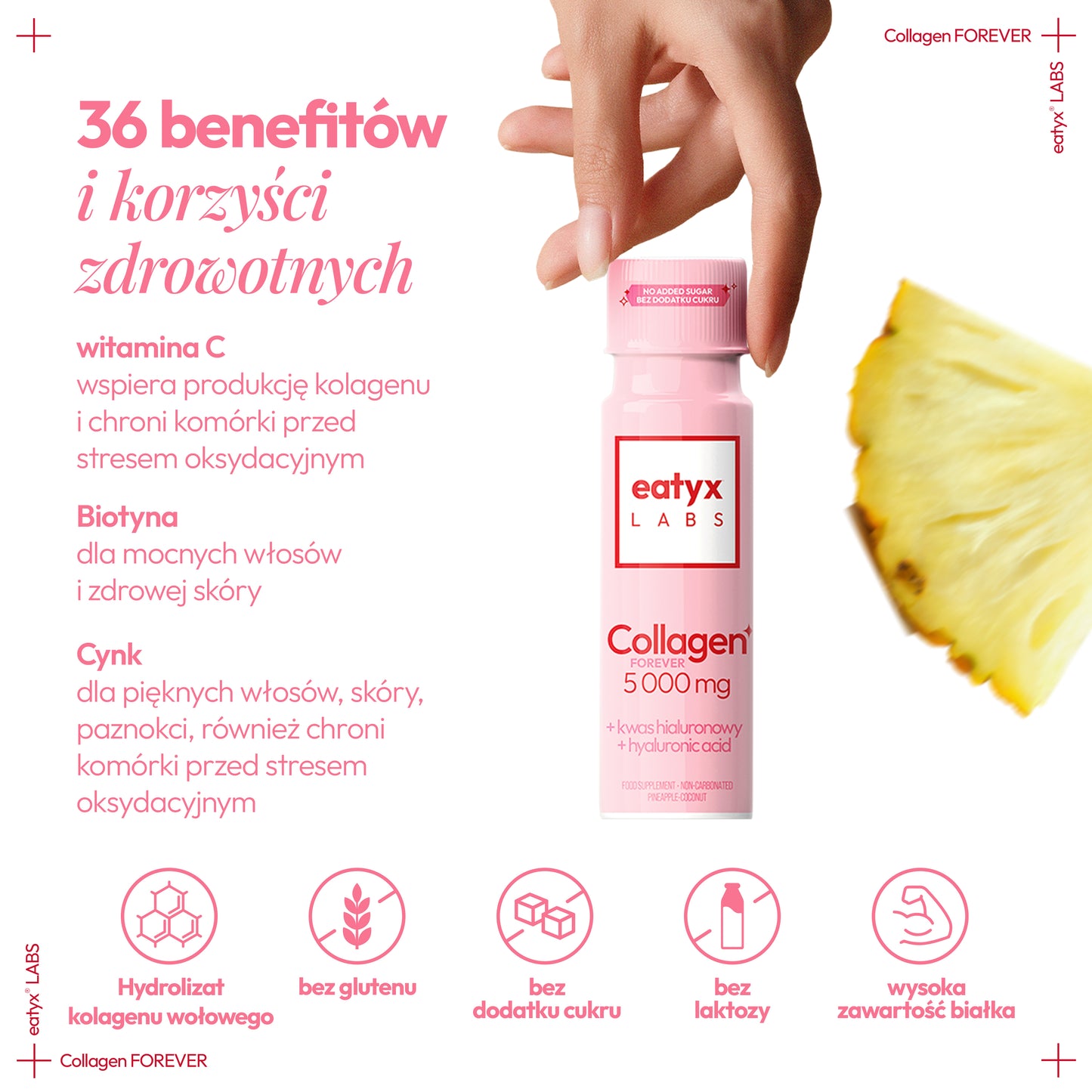 eatyx LABS Collagen Forever 5000 mg 12 szt.