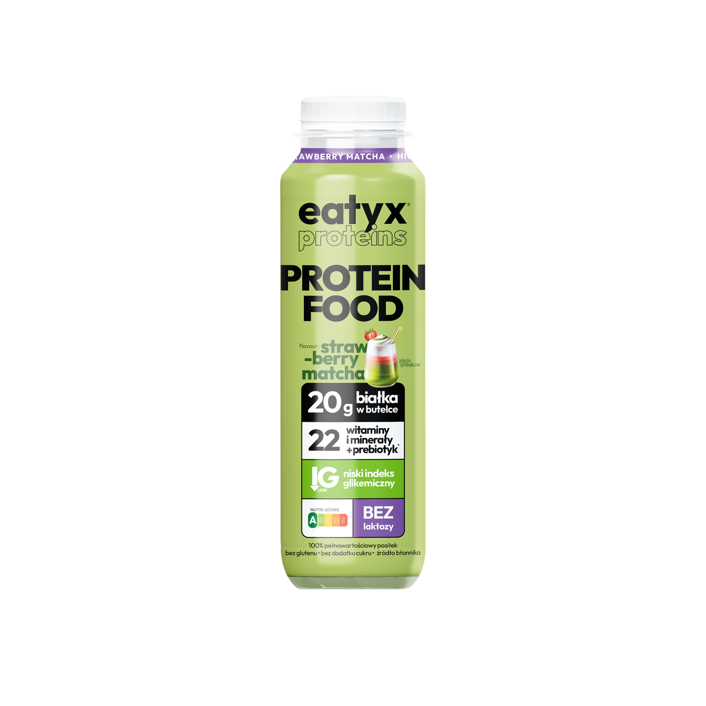 Strawberry Matcha Latte 300 ml - bez laktozy