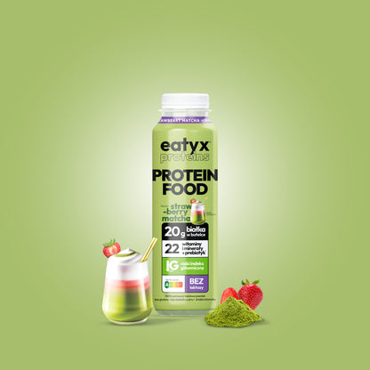 Strawberry Matcha Latte 300 ml - bez laktozy