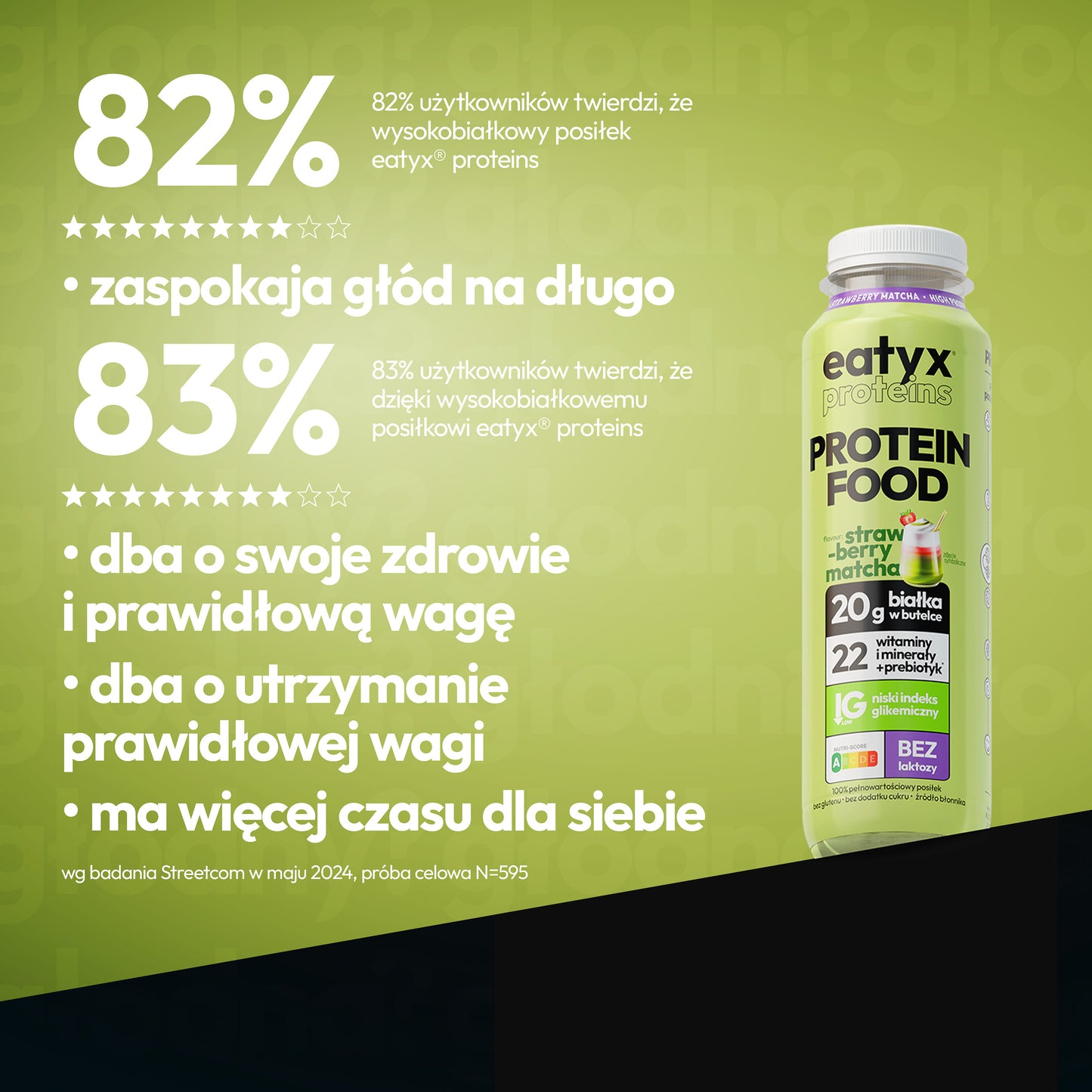 Strawberry Matcha Latte 300 ml - bez laktozy