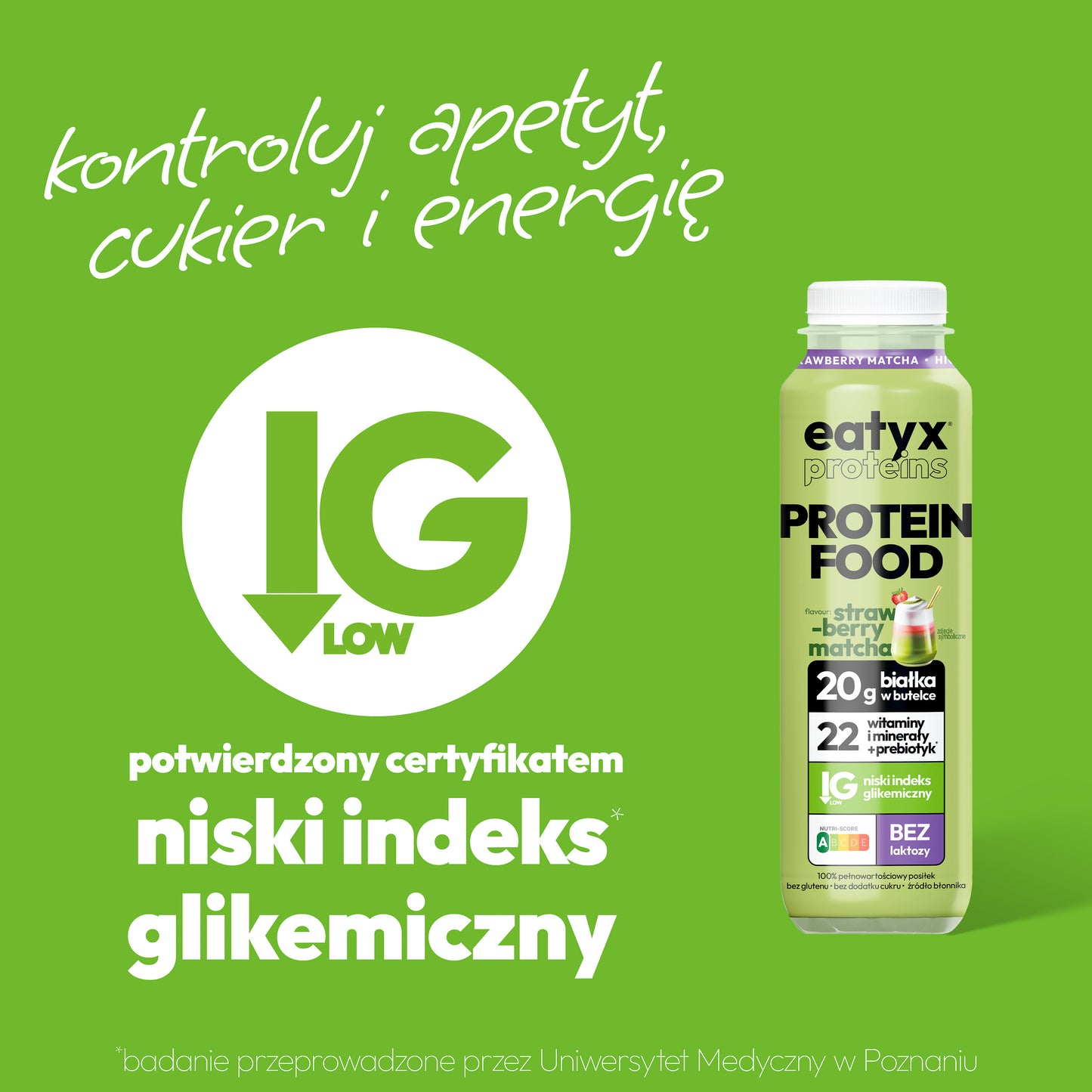 Strawberry Matcha Latte 300 ml - bez laktozy