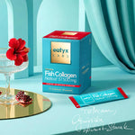 Rytuał 15 dni eatyx LABS Premium Fish Collagen Naticol 37 500 mg Hibiskus-Granat