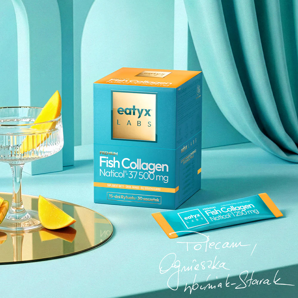 Rytuał 15 dni eatyx LABS Premium Fish Collagen Naticol 37 500 mg Mango